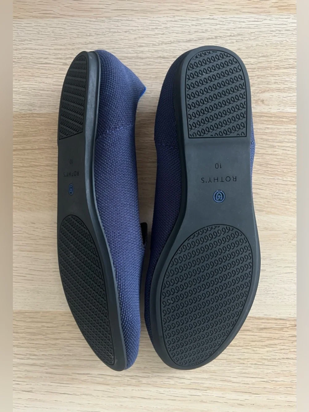 Rothy’s The Point Navy Knit Flats W10